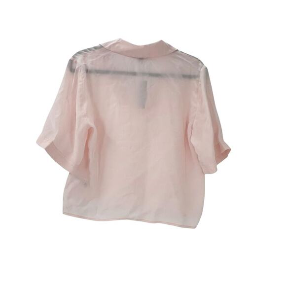 J. Crew Relaxed Fit Bungalow Popover Top Short Sleeve Crepe Delicate Bloom S NWT - Picture 7 of 10